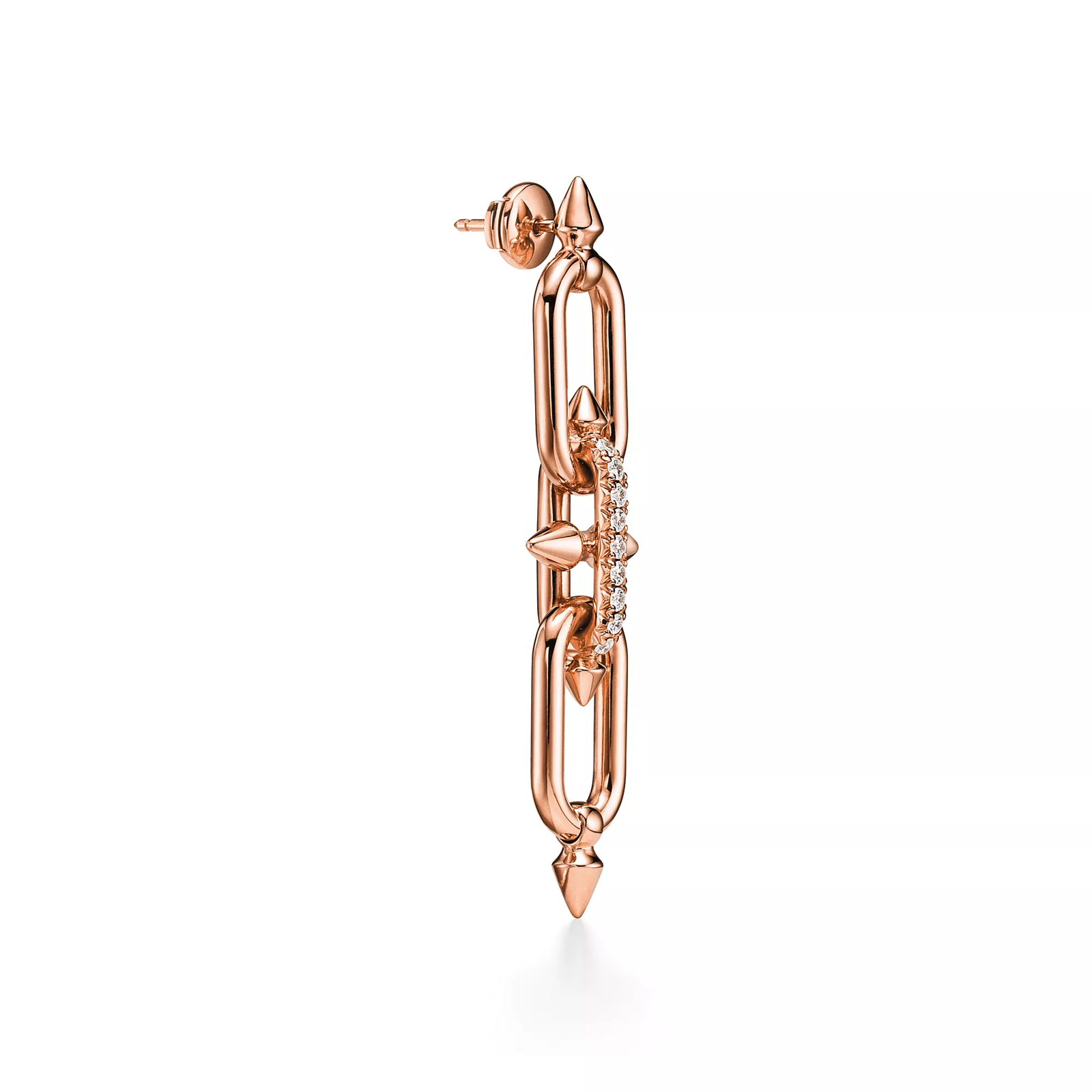 Earrings in Rose Gold with Diamonds