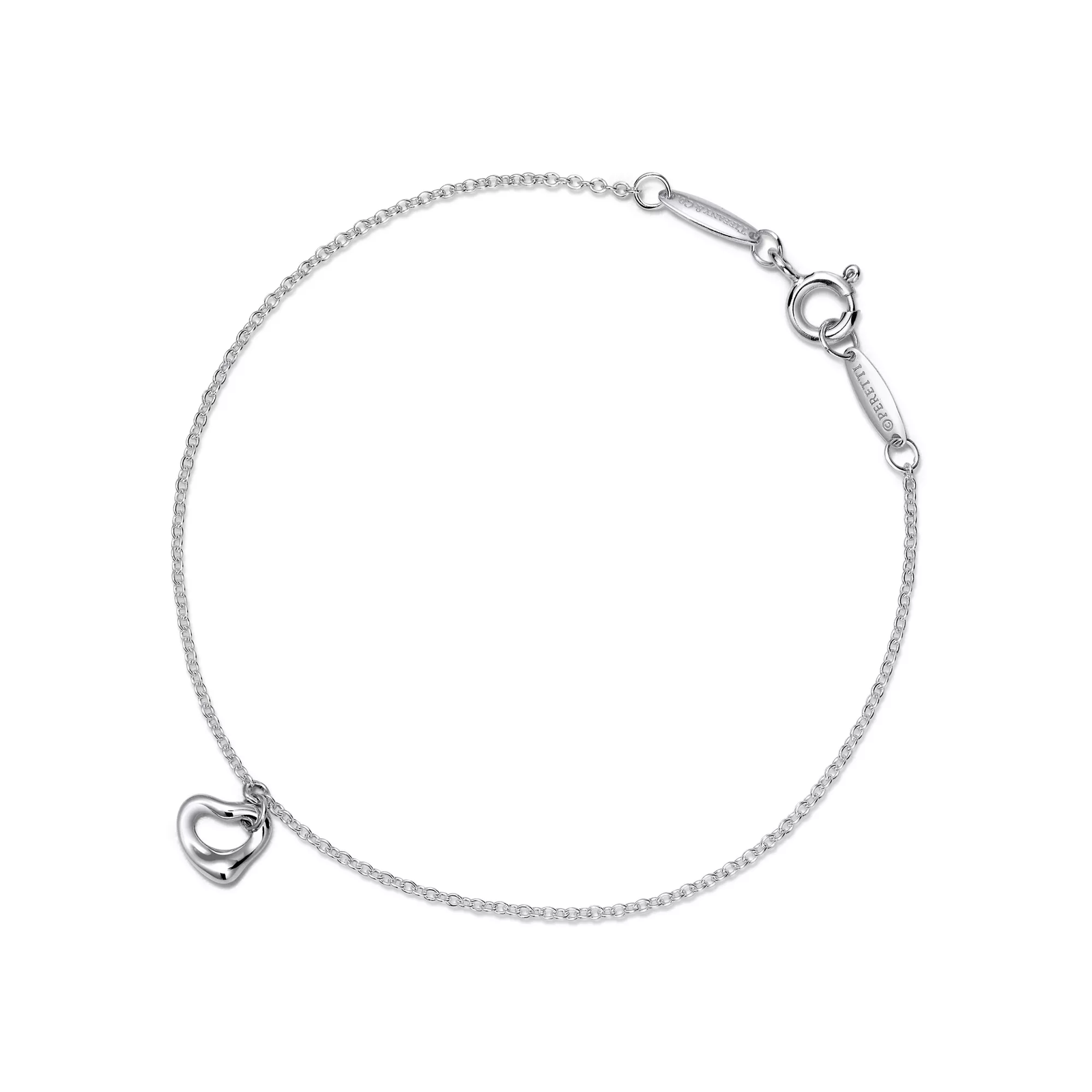 Open Heart Bracelet in Sterling Silver