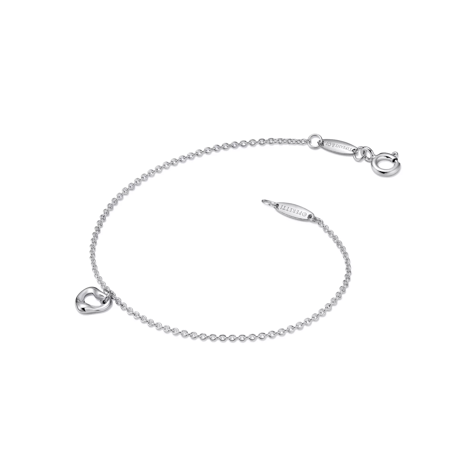 Open Heart Bracelet in Sterling Silver