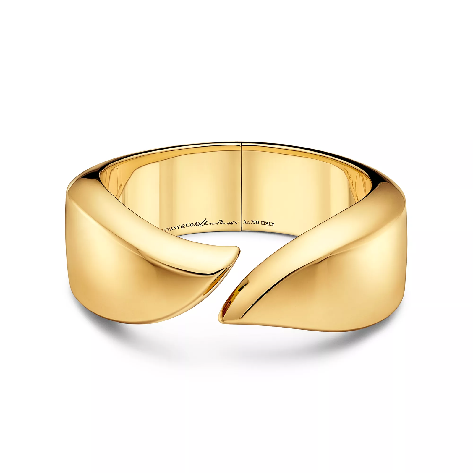 Feather Cuff in Yellow Gold