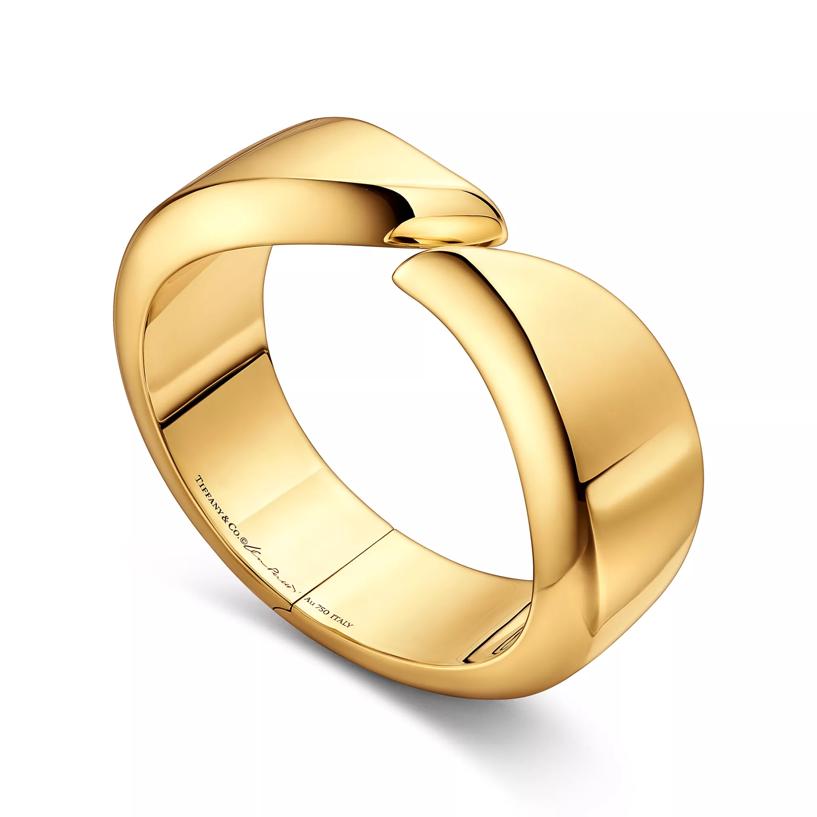 Feather Cuff in Yellow Gold