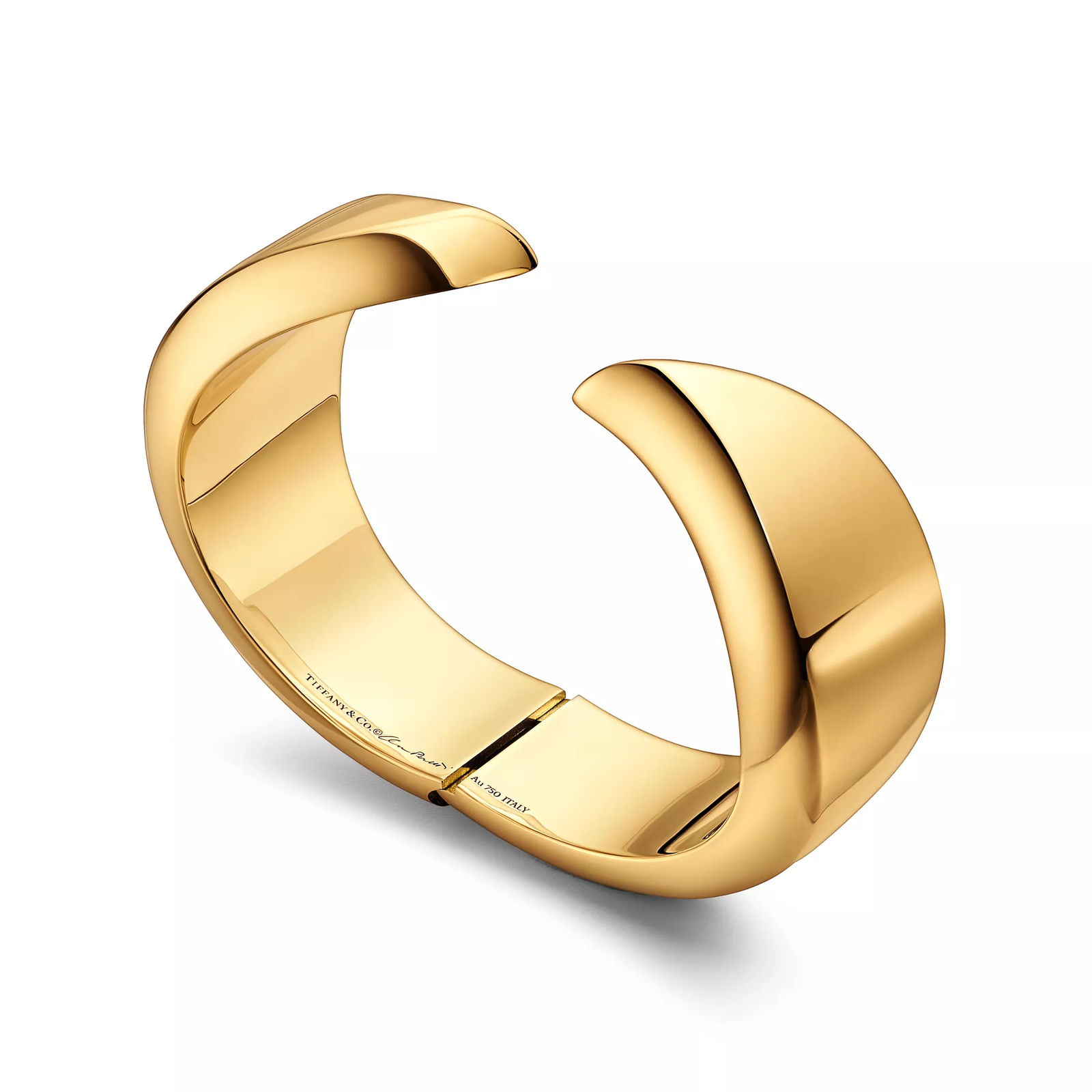 Feather Cuff in Yellow Gold