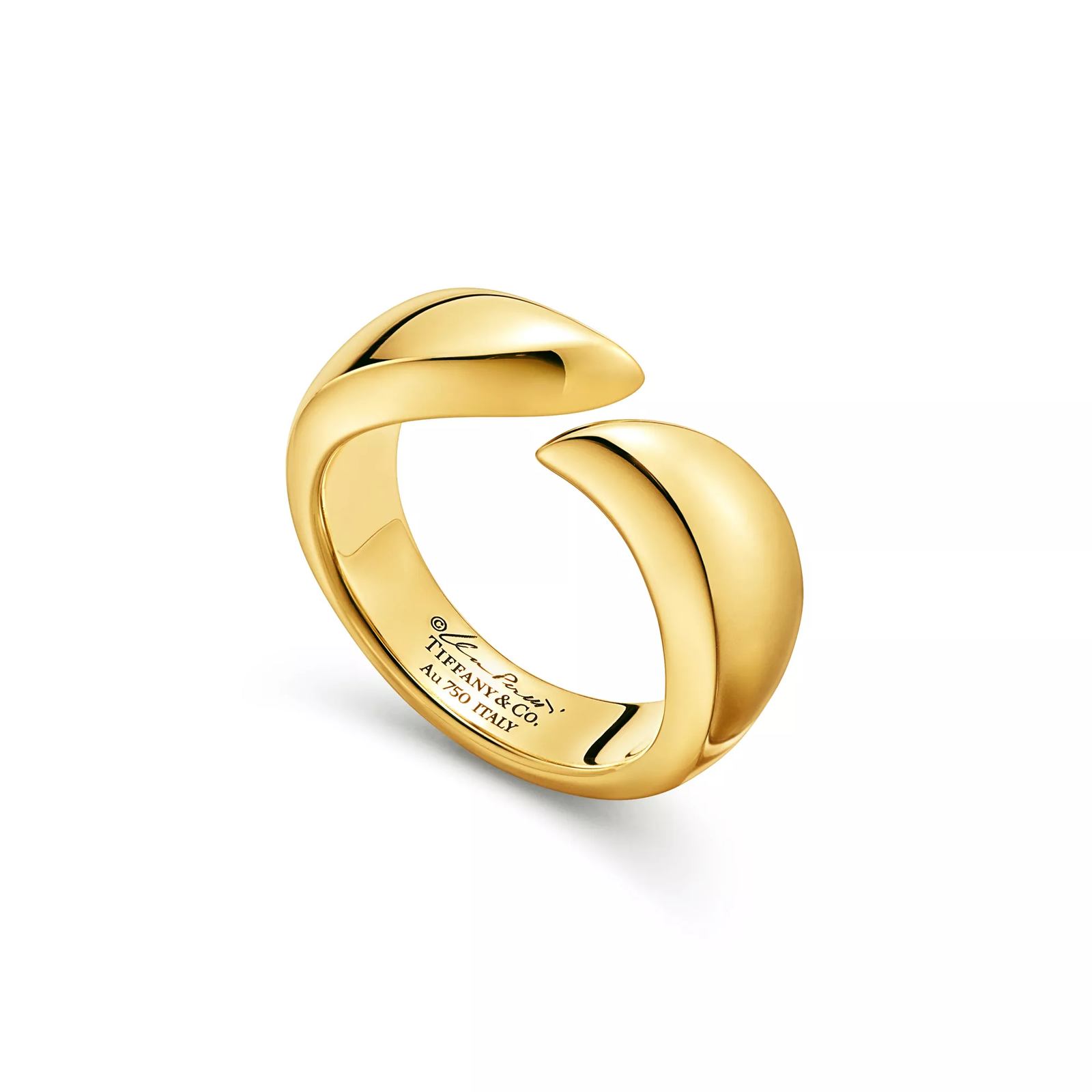 Feather Ring in Yellow Gold