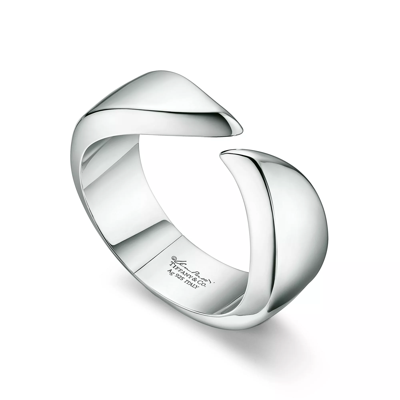 Feather Cuff in Sterling Silver