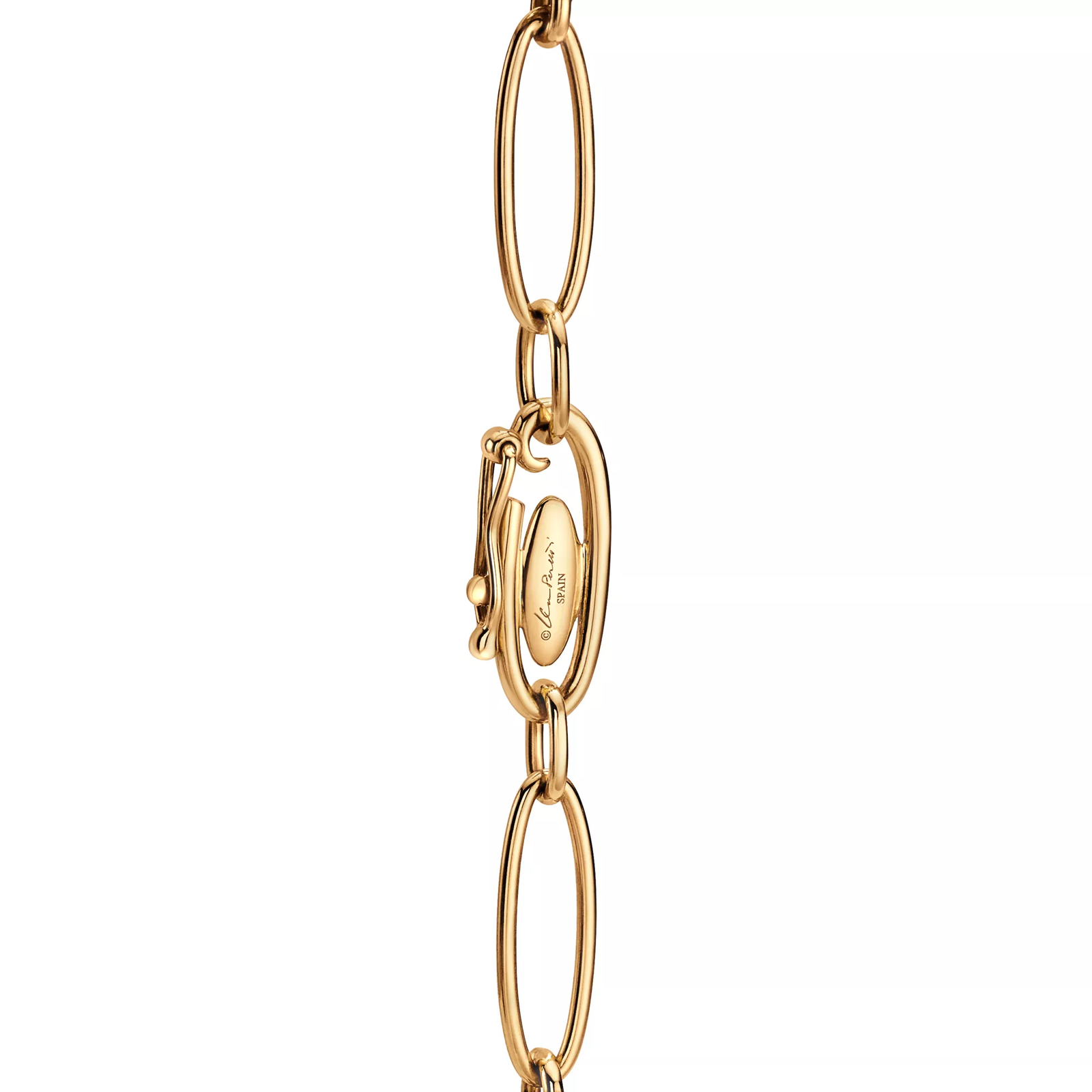 Open Heart Bracelet in Yellow Gold with Diamonds