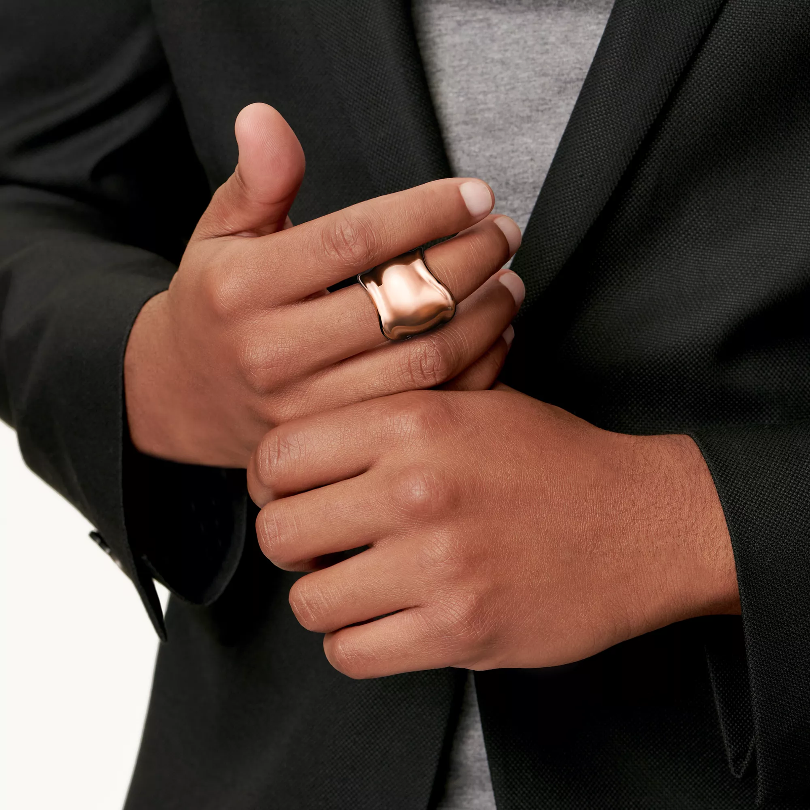 Bone Ring in Rose Gold