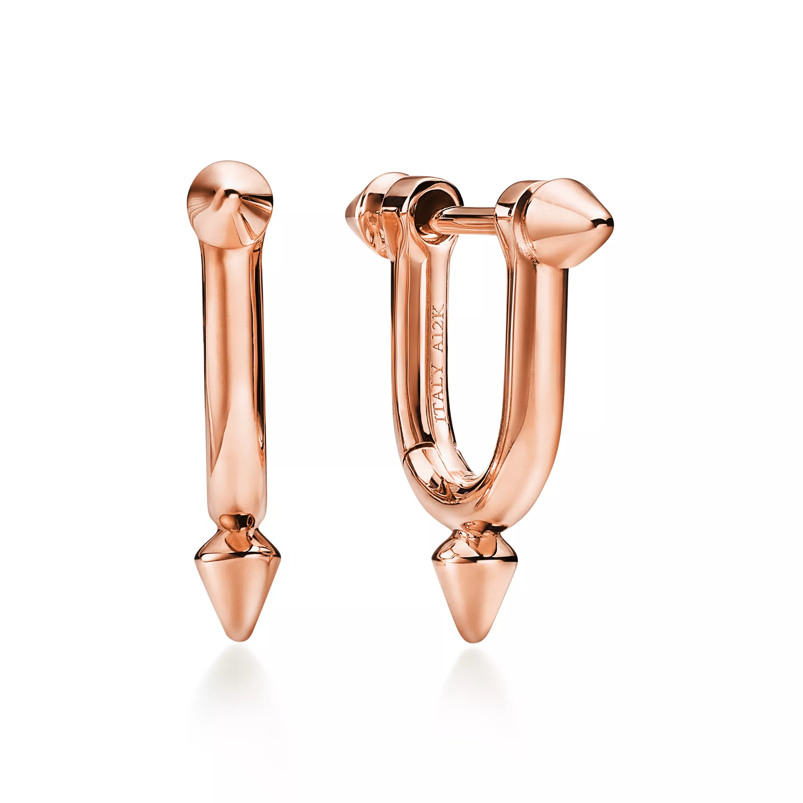 Small Earrings in Rose Gold