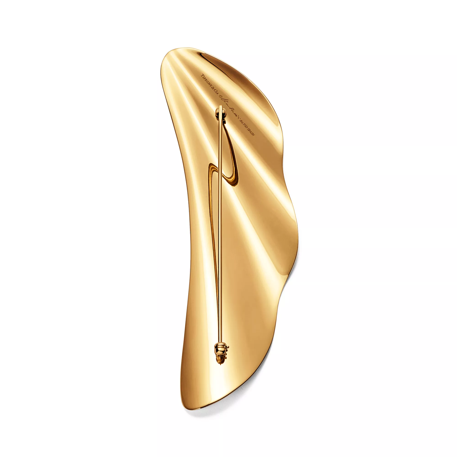 High Tide Brooch in Yellow Gold