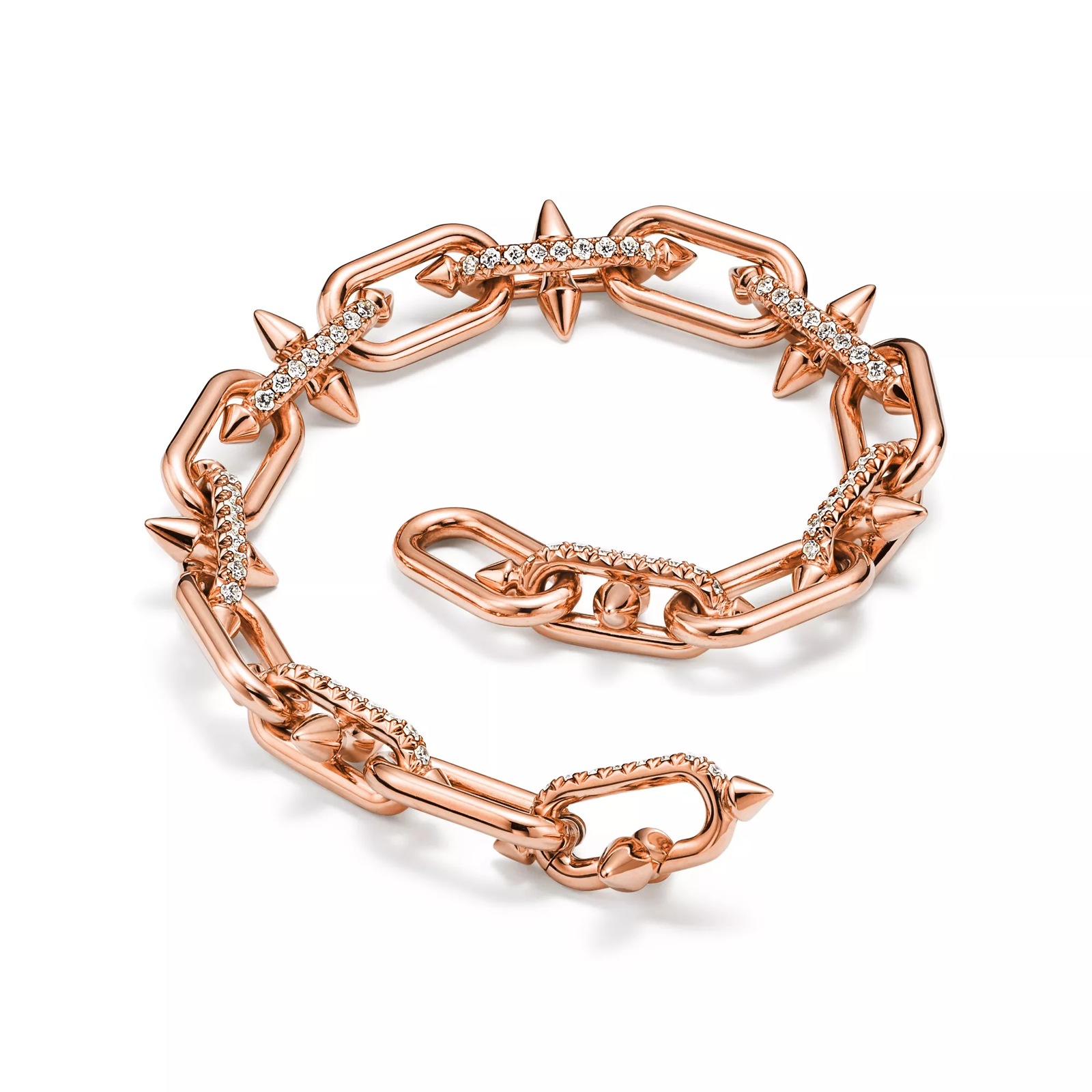 Bracelet in Rose Gold with Diamonds