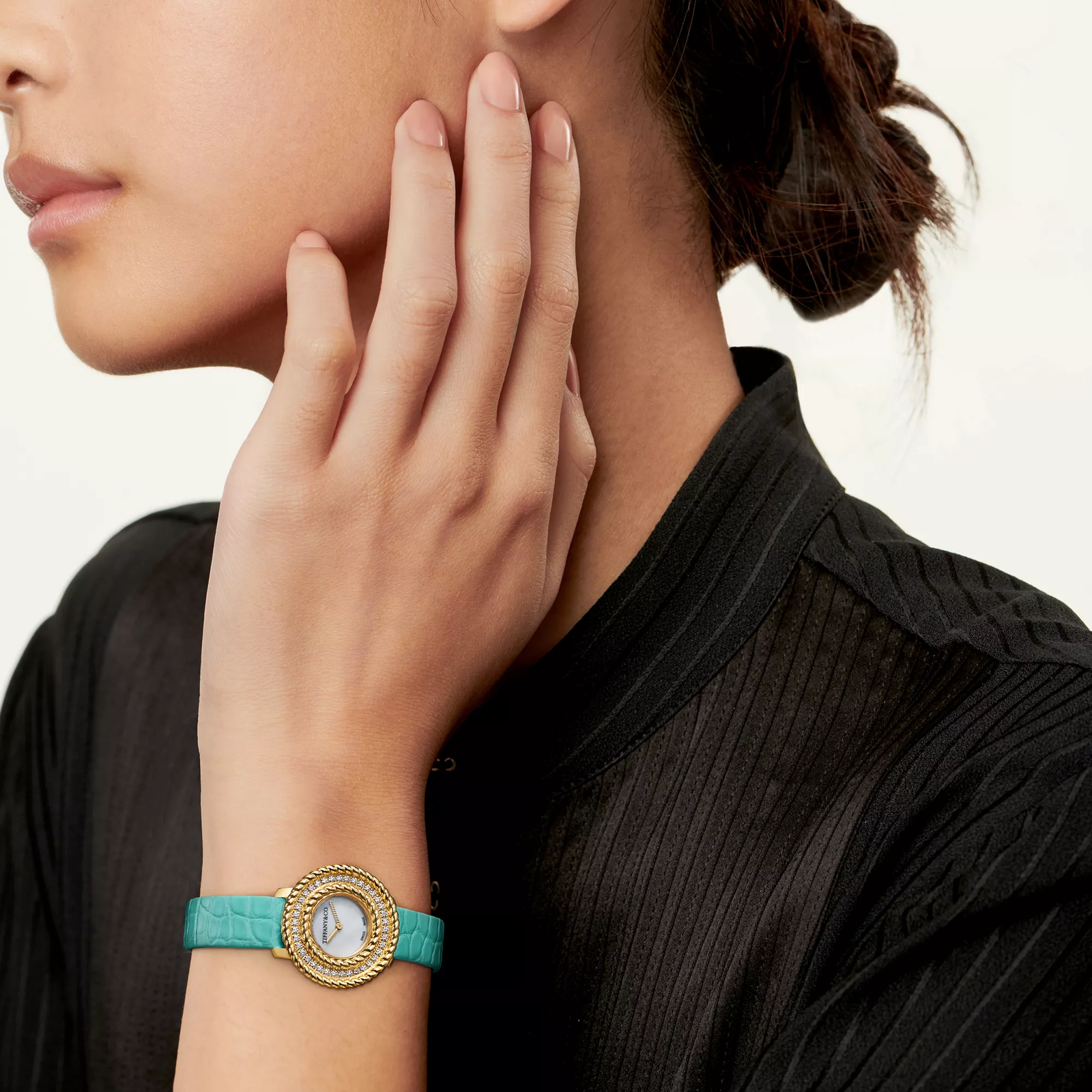 Watch in Yellow Gold with Diamonds