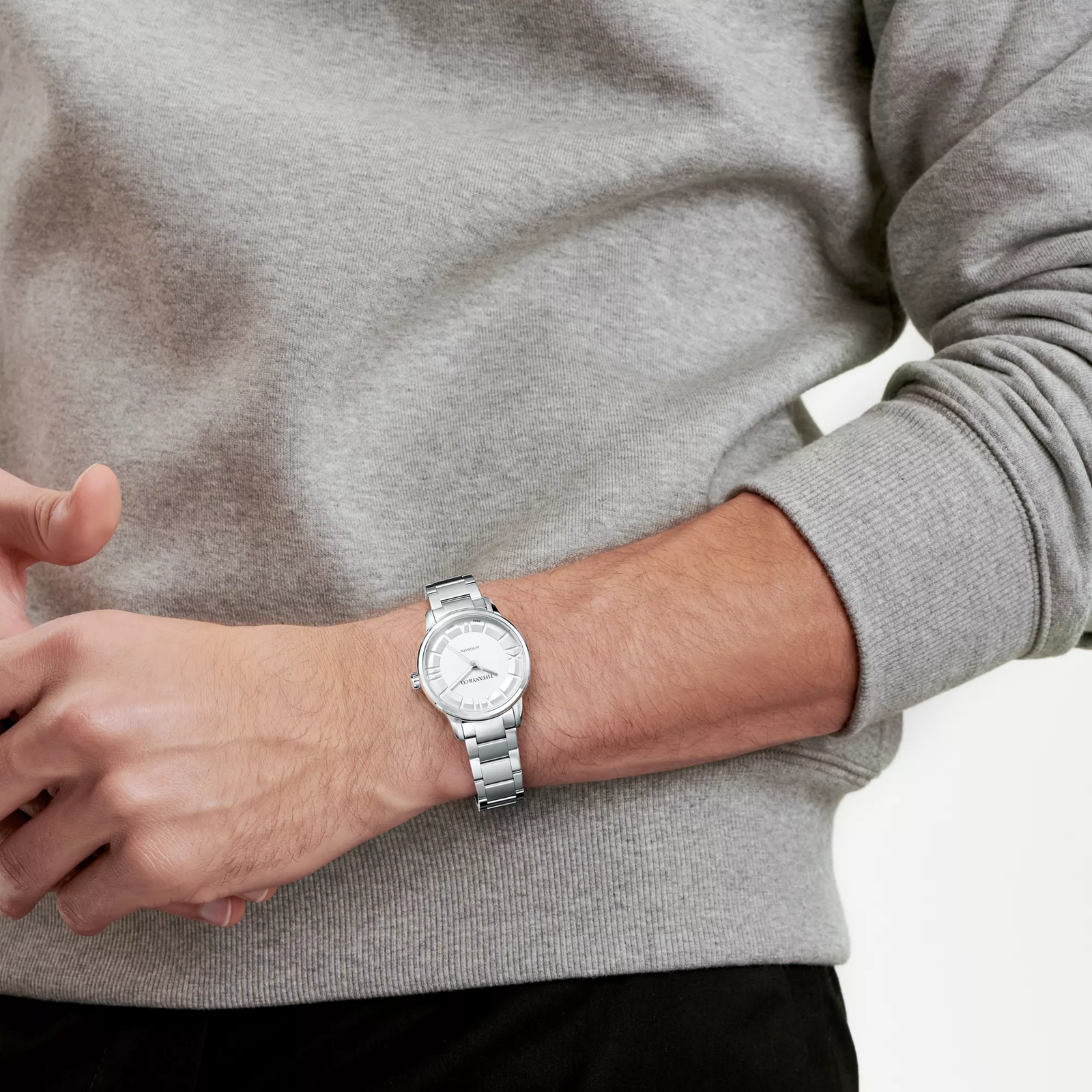 34 mm Automatic Watch in Stainless Steel