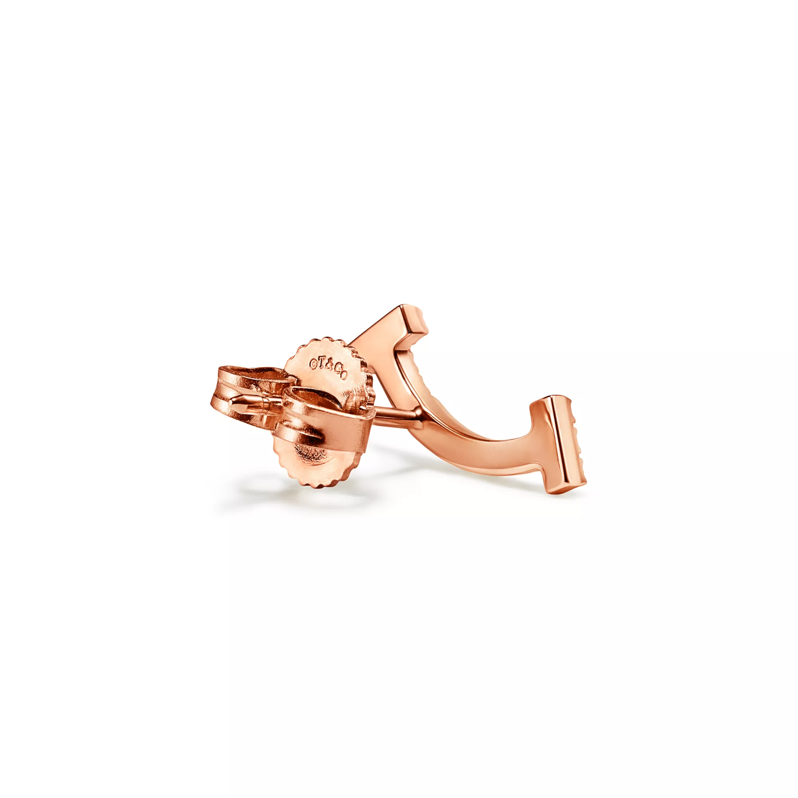 Smile Mini Earrings in Rose Gold with Diamonds