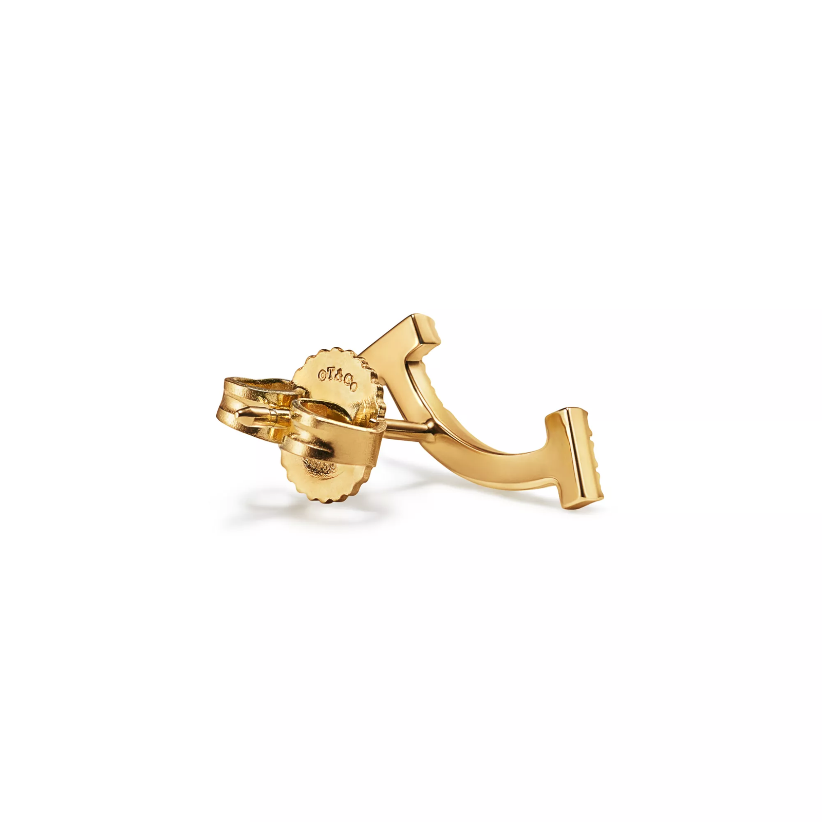Smile Mini Earrings in Yellow Gold with Diamonds