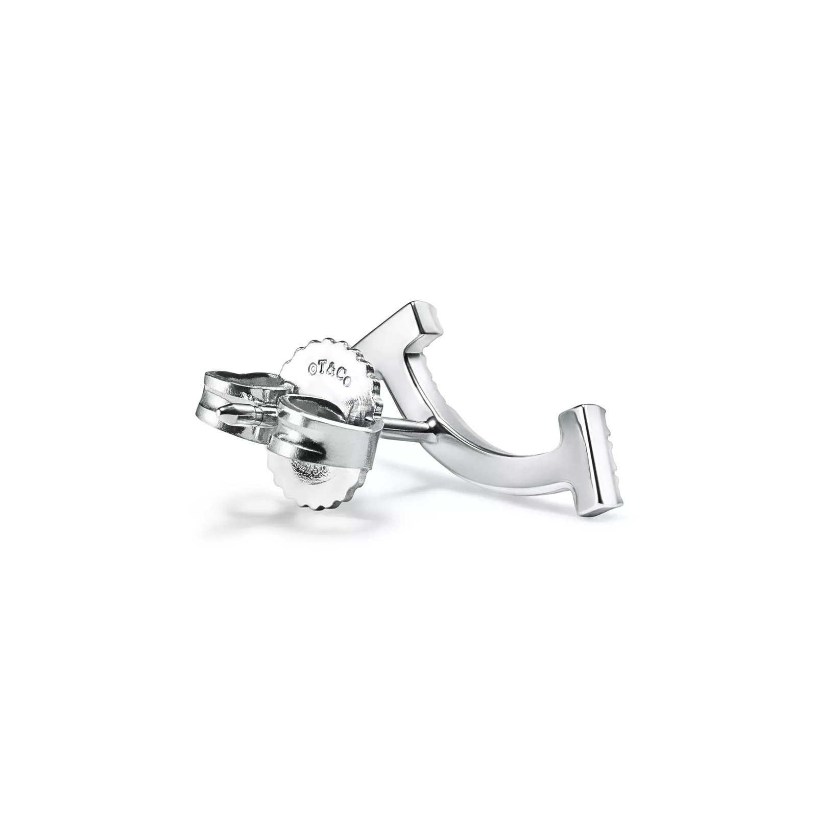 Smile Mini Earrings in White Gold with Diamonds