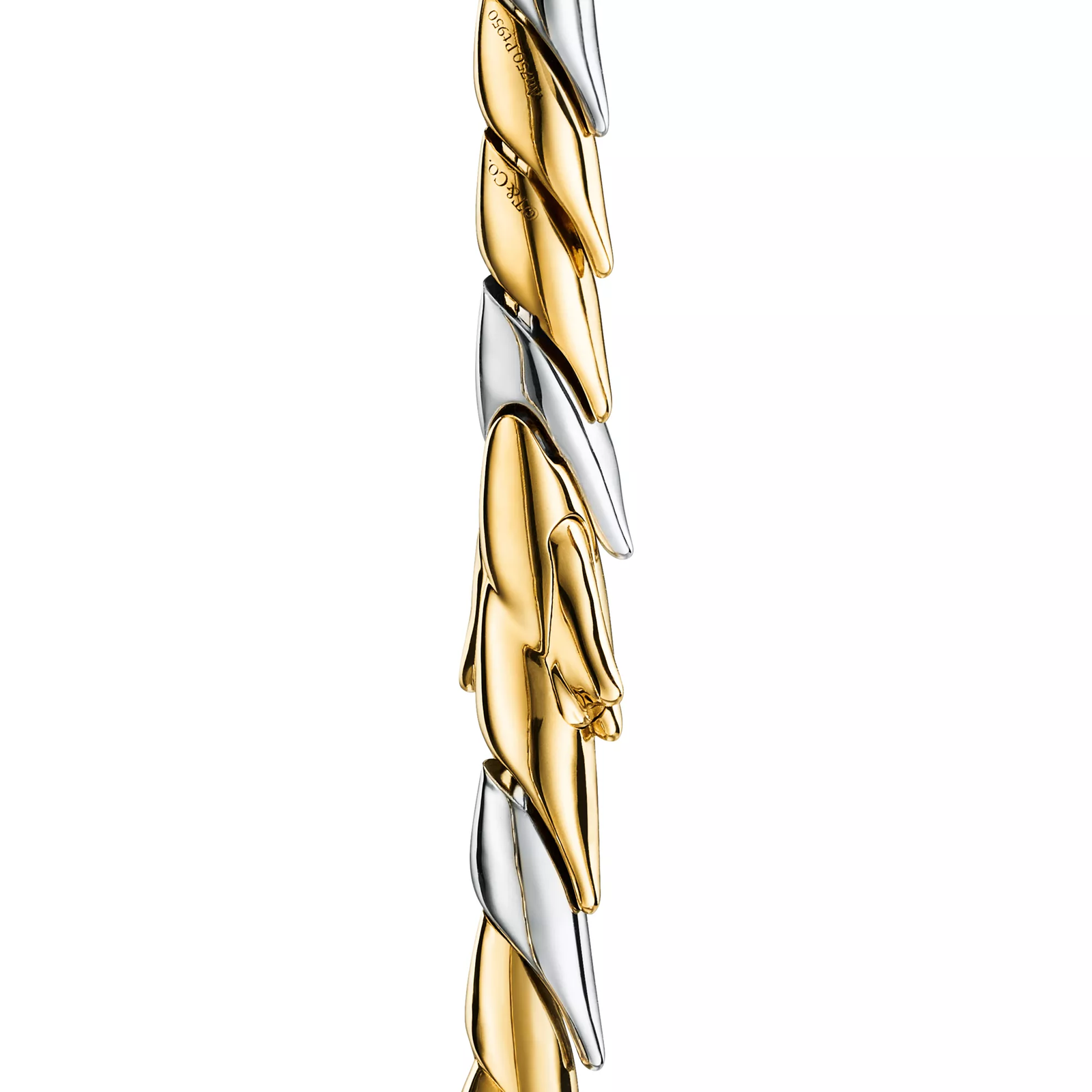 Wings Bracelet in Gold and Platinum with Pave Diamonds