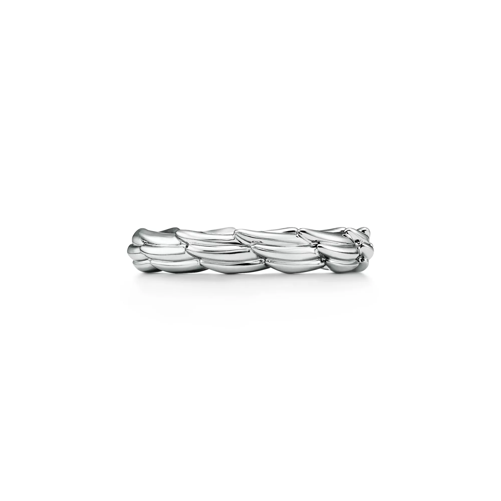 Wings Narrow Ring in Platinum