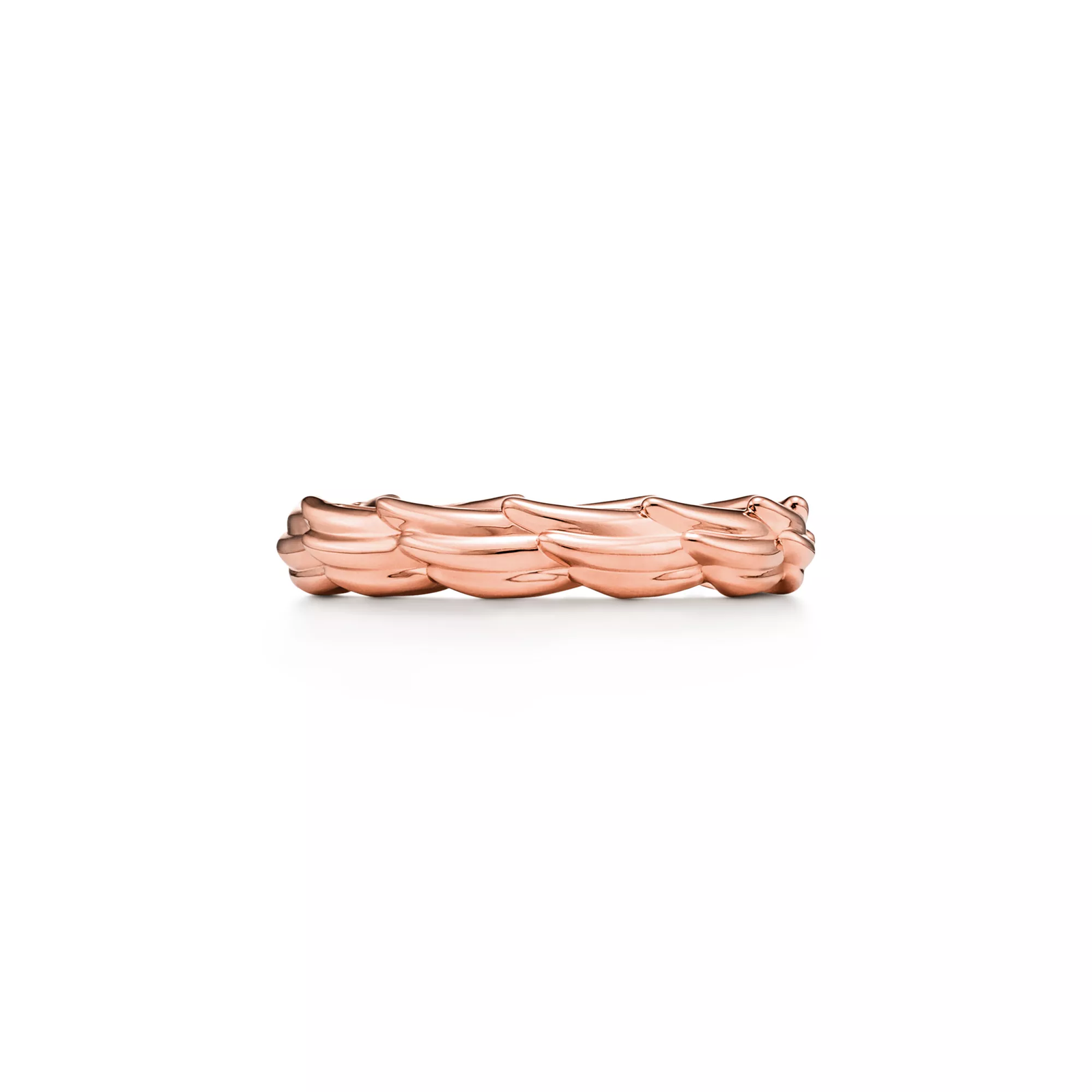 Wings Narrow Ring in Rose Gold