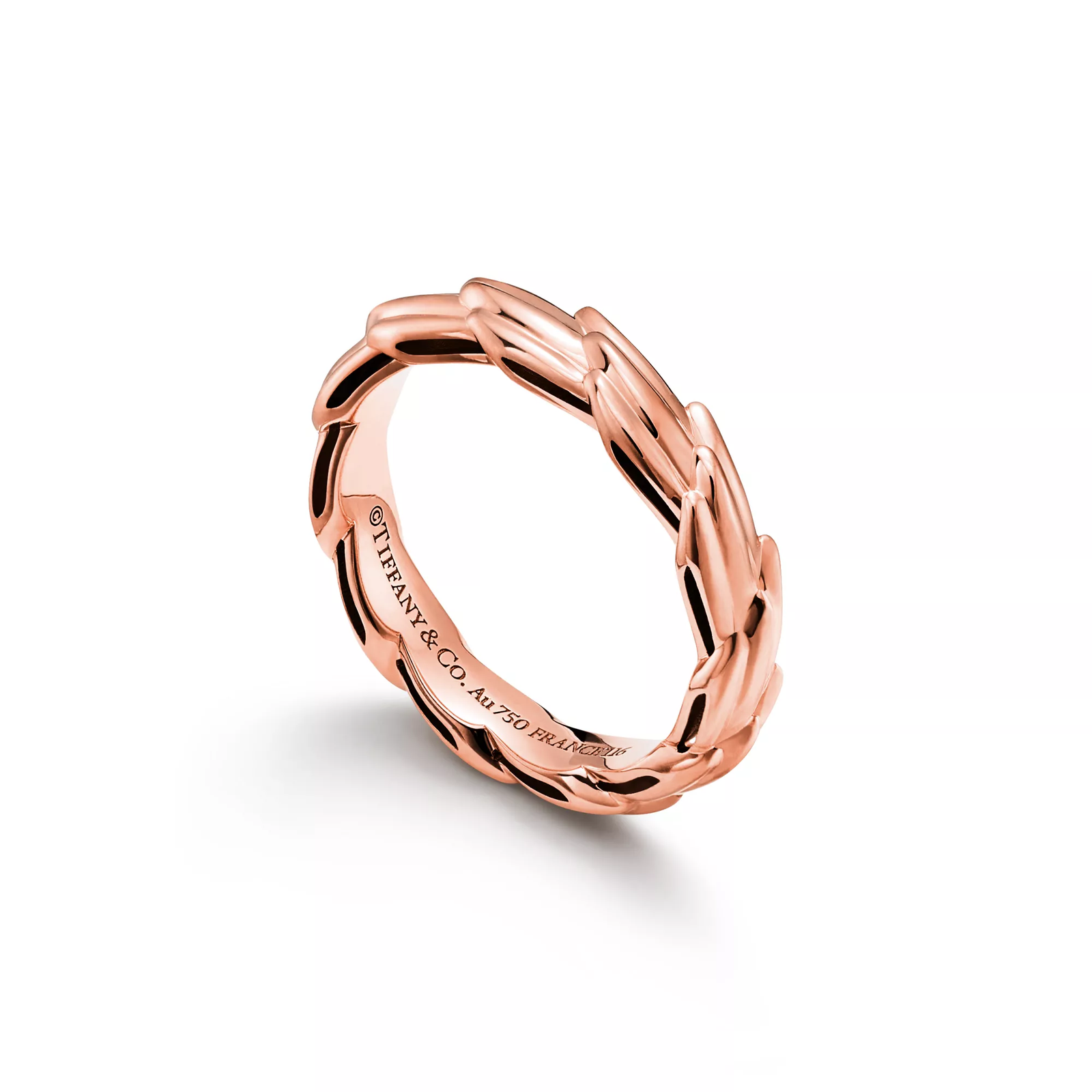 Wings Narrow Ring in Rose Gold
