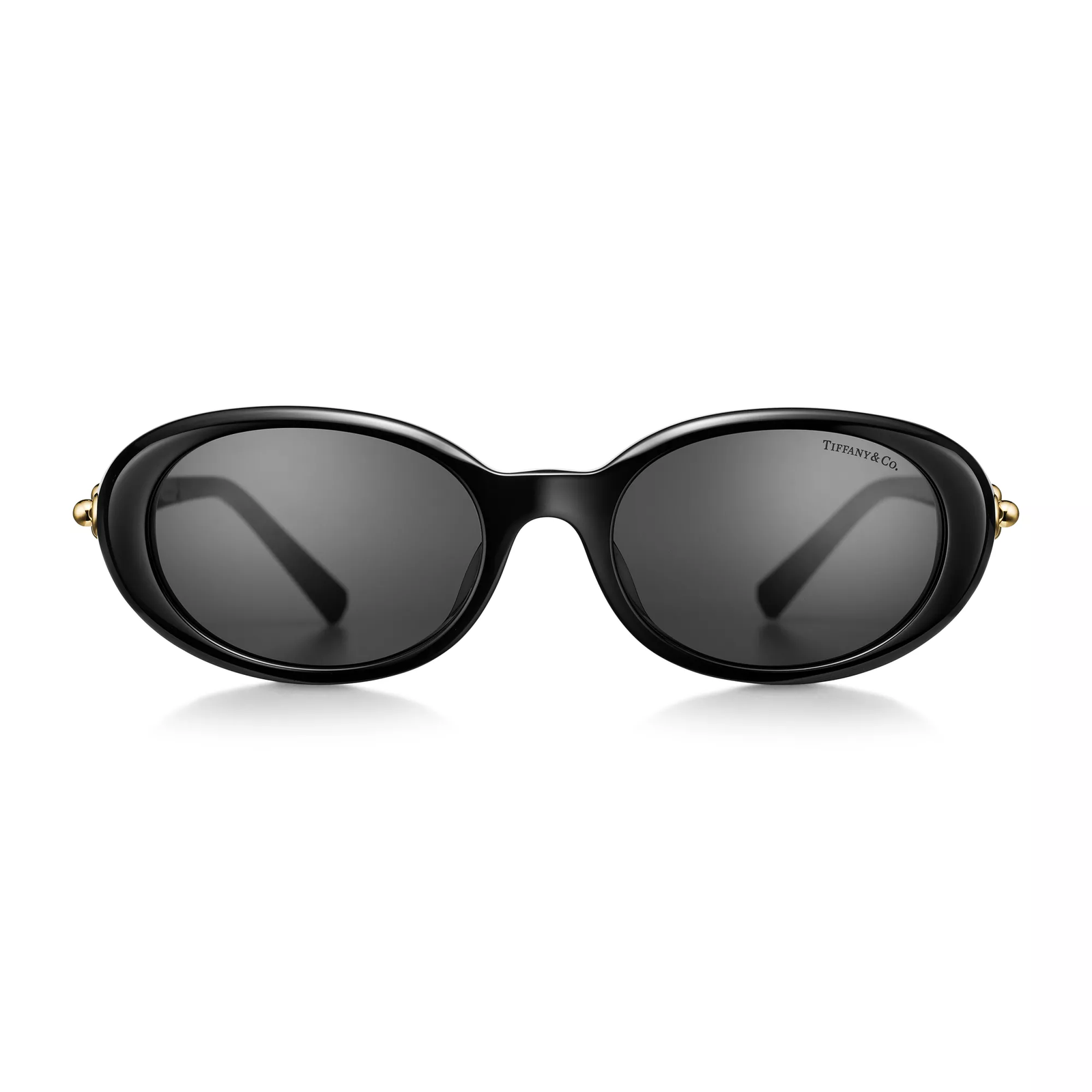 Sunglasses in Black Acetate with Dark Gray Lenses