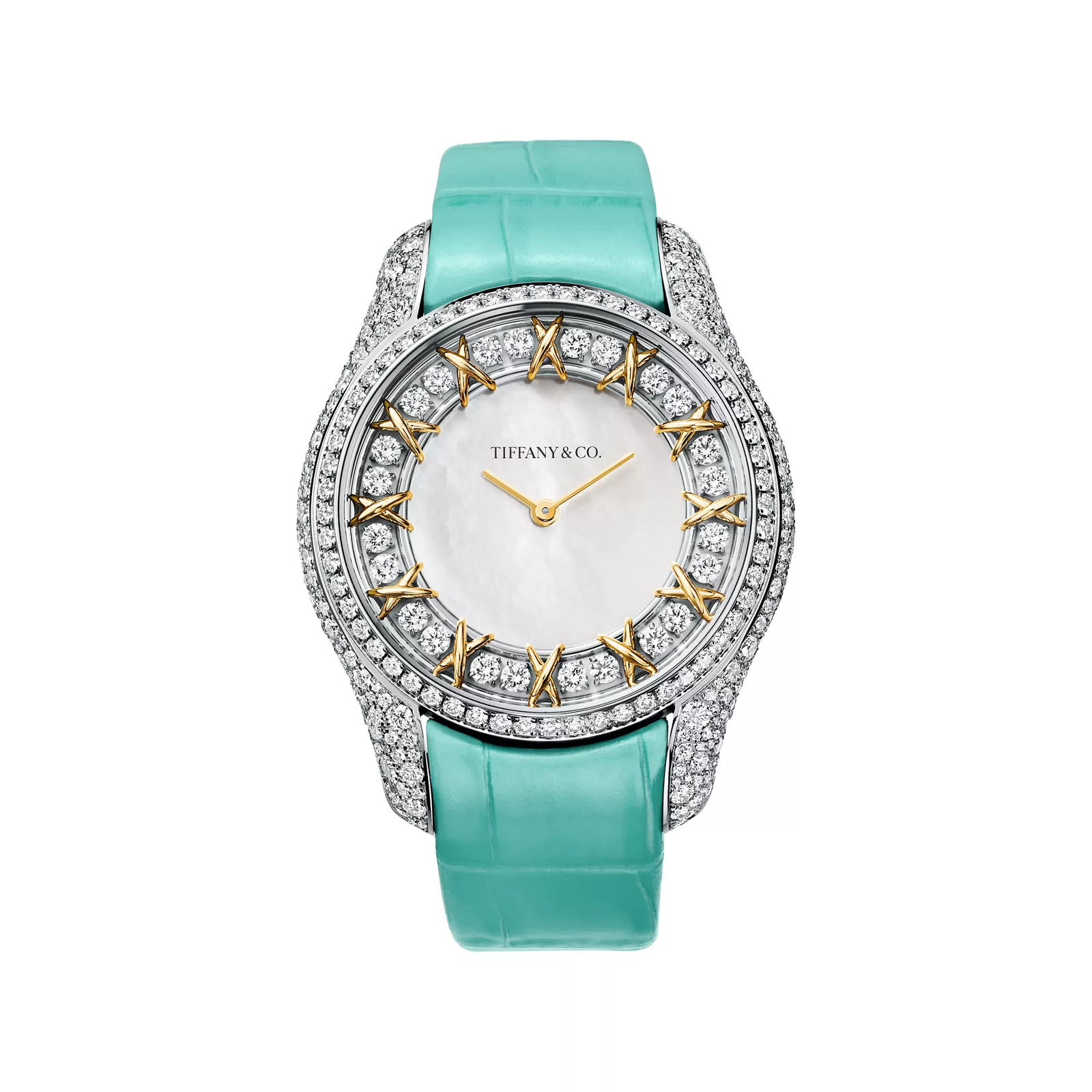 Watch in Gold with Diamonds.