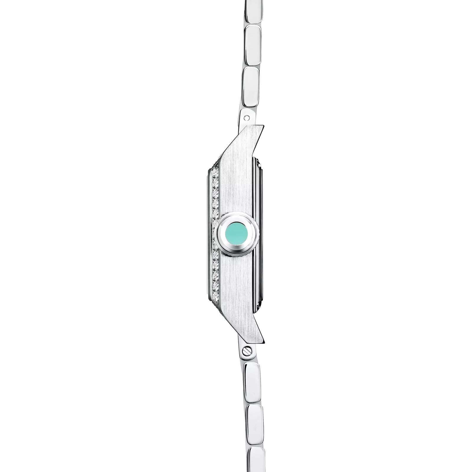 20 mm Watch in Stainless Steel with a Tiffany Blue Dial & Diamonds
