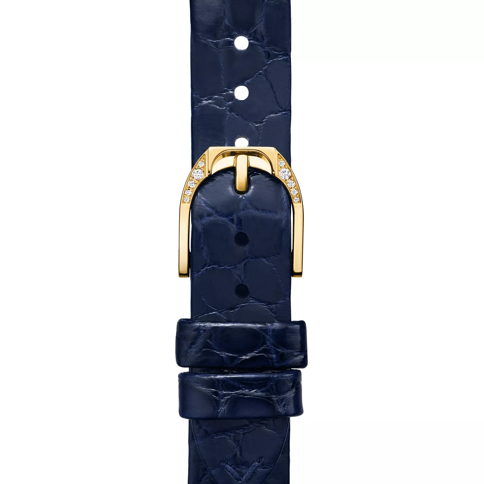 28 mm Cushion Shaped Watch in Yellow Gold with Diamonds
